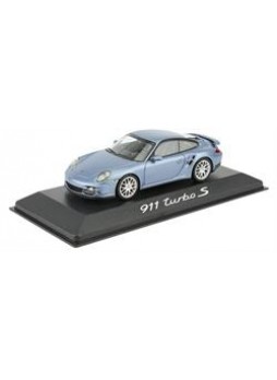 Модель автомобиля "Porsche 911 (997) Turbo S 1:43", голубой