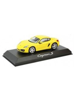 Модель автомобиля "Porsche Cayman S 1:43", жёлтый