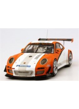 Модель автомобиля "Porsche 911 GT3 R Hybrid (997) 1:43", оранжевый