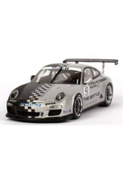 Модель автомобиля "Porsche 911 GT3 Cup (997) "Porsche Design, The Battle" 2011 Nr.40 1:43", серебристый