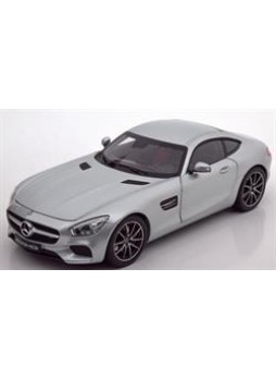 Модель автомобиля "Mercedes AMG GTS C190 1:18", серебристый