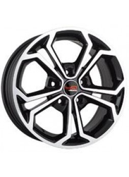 Диск колёсный литой "OPL10 6.5x15, 5x110, ET35, D65.1, черный полностью полированный (BKF)"