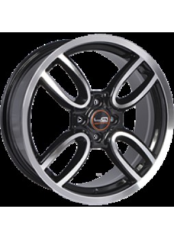 Диск колёсный литой "MN1 7x17, 4x100, ET48, D56.1, черный полностью полированный (BKF)"