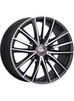 Диск колёсный литой "B120 8x17, 5x120, ET30, D72.6, матовый черный полированный (MBF)"