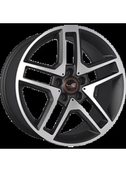 Диск колёсный литой "MB76 8.5x18, 5x112, ET43, D66.6, матовый черный полированный (MBF)"