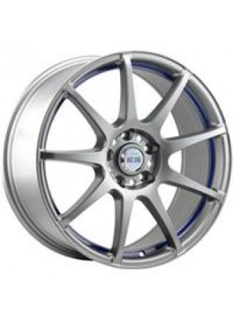 Диск колёсный литой M29 8x18, 5x114,3, ET45, D60.1, матовый темно-серыйс синей полосой внутри (MGMBSI) оптом