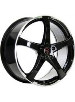 Диск колёсный литой "F-51 8.5x20, 5x150, ET60, D110.3, черный глянцевый с полированным ободом (BKPL)"