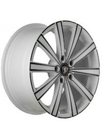 Диск колёсный литой F-55 8x18, 5x114,3, ET45, D60.1, белый полностью полированный (WF) оптом