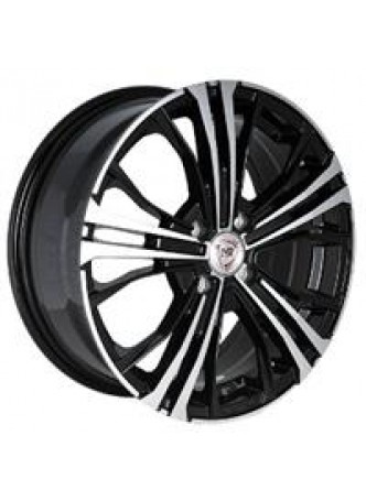 Диск колёсный литой F-4 6.5x16, 4x100, ET52, D54.1, черный полностью полированный (BKF) оптом