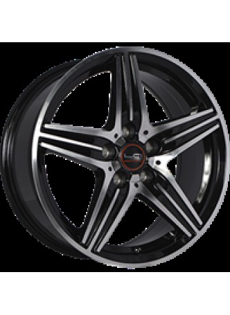 Диск колёсный литой MB121 7.5x17, 5x112, ET47, D66.6, черный полностью полированный (BKF) оптом