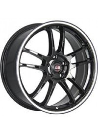 Диск колёсный литой M30 7.5x18, 5x114,3, ET50, D64.1, черный с белой полосой по ободу (BKWS) оптом