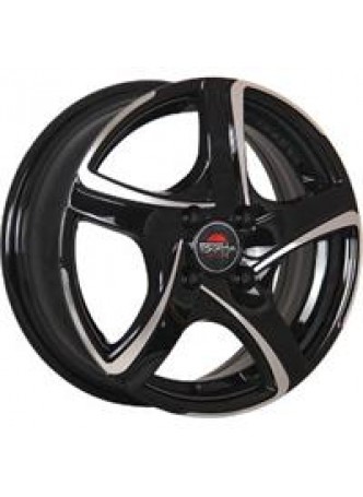 Диск колёсный литой MODEL-5 6.5x16, 4x108, ET31, D65.1, черный полностью полированный (BKF) оптом