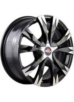 Диск колёсный литой "MODEL-6 6.5x16, 5x112, ET42, D57.1, черный полностью полированный (BKF)"