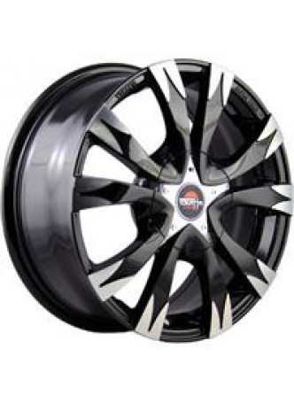 Диск колёсный литой MODEL-6 6.5x16, 5x114,3, ET46, D67.1, черный полностью полированный (BKF) оптом