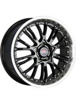 Диск колёсный литой "MODEL-38 6.5x16, 4x108, ET31, D65.1, черный с полированным ободом (BKPL)"