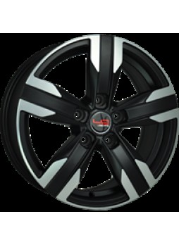 Диск колёсный литой "Concept-GM530 6x15, 4x100, ET39, D56.6, черный матовый полированный (MBF)"