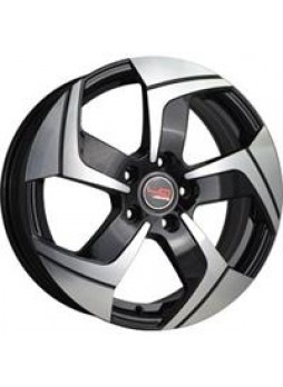 Диск колёсный литой "Concept-H502 6.5x17, 5x114,3, ET50, D64.1, черный полированный (BKF)"