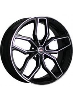 Диск колёсный литой "MODEL-42 8x18, 5x105, ET42, D56.6, черный полностью полированный (BKF)"