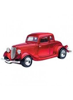 Модель автомобиля "Ford coupe 1934 1:24", красный