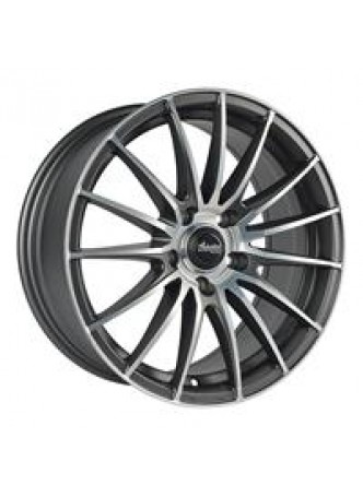 Диск колёсный литой MM581 7.5x17, 5x105, ET40, D56.6, матовый темно-серый с полировкой (MGMFP) оптом