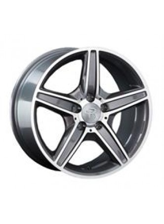 Диск колёсный литой MB64 7.5x17, 5x112, ET47, D66.6, черный с дымкой полированный (MBF) оптом