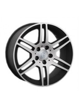 Диск колёсный литой "MB66 7.5x17, 5x112, ET48, D66.6, черный с дымкой полированный (MBF)"