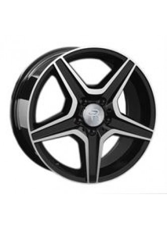 Диск колёсный литой MB75 8x17, 5x112, ET48, D66.6, черный с дымкой полированный (MBF) оптом