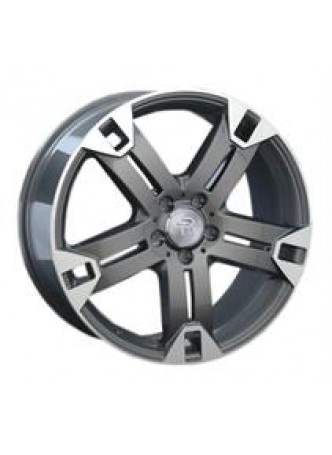 Диск колёсный литой MB101 8.5x19, 5x112, ET60, D66.6, серый глянец, полированнные спицы и обод (GMF) оптом