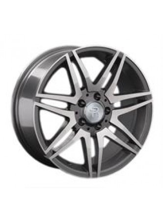 Диск колёсный литой MB100 7.5x17, 5x112, ET47, D66.6, серый глянец, полированнные спицы и обод (GMF) оптом