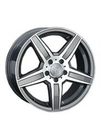 Диск колёсный литой MB99 7x16, 5x112, ET33, D66.6, серый глянец, полированнные спицы и обод (GMF) оптом